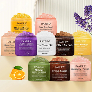 In Stock Organic Exfoliating Coffee Rose Lavender Himalayan Scrub