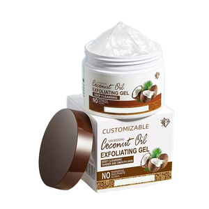 Organic Deep Cleansing Exfoliating Gel Coconut Ceramide Facial Scrub
